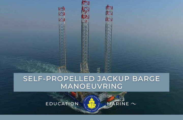 Self-propelled JackUp barge manoeuvring